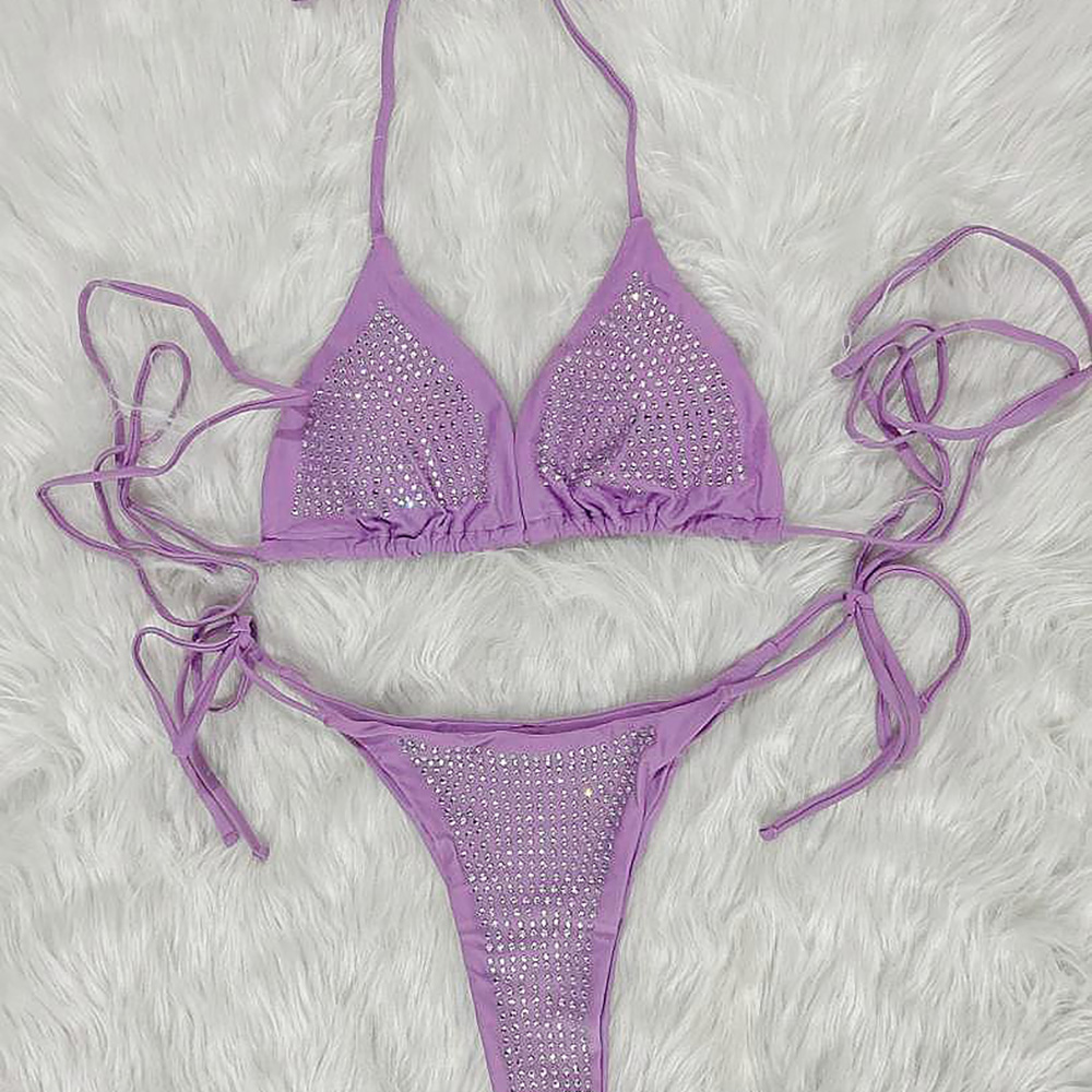 Sexy rhinestone bikini