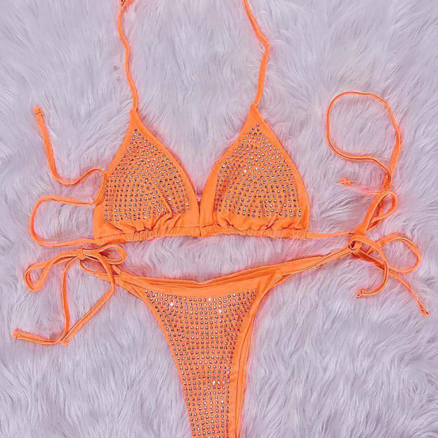 Sexy rhinestone bikini
