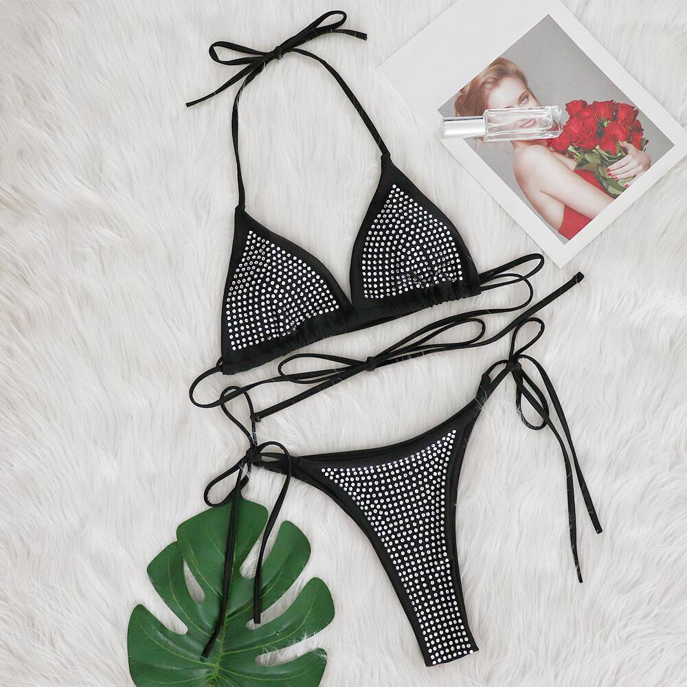 Sexy rhinestone bikini