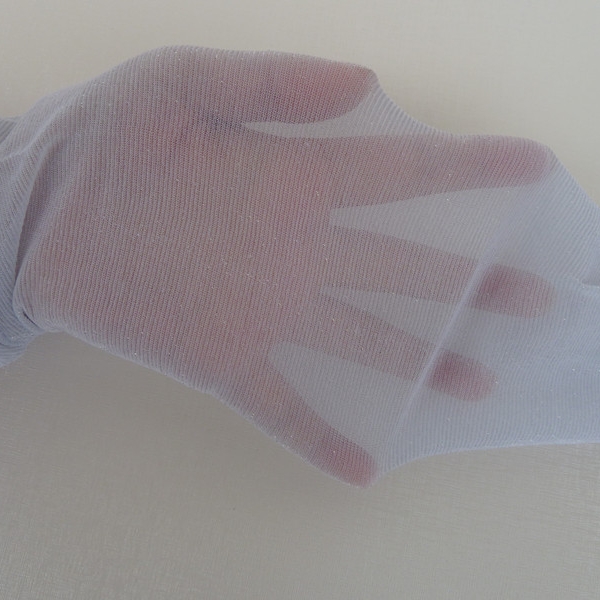 Gold and silver sequined pearlescent glossy pantyhose