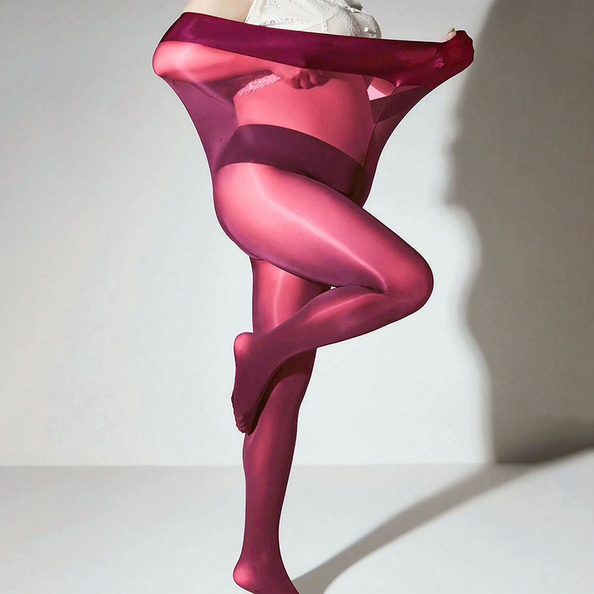 Sexy oily stockings, glossy leggings, pantyhose