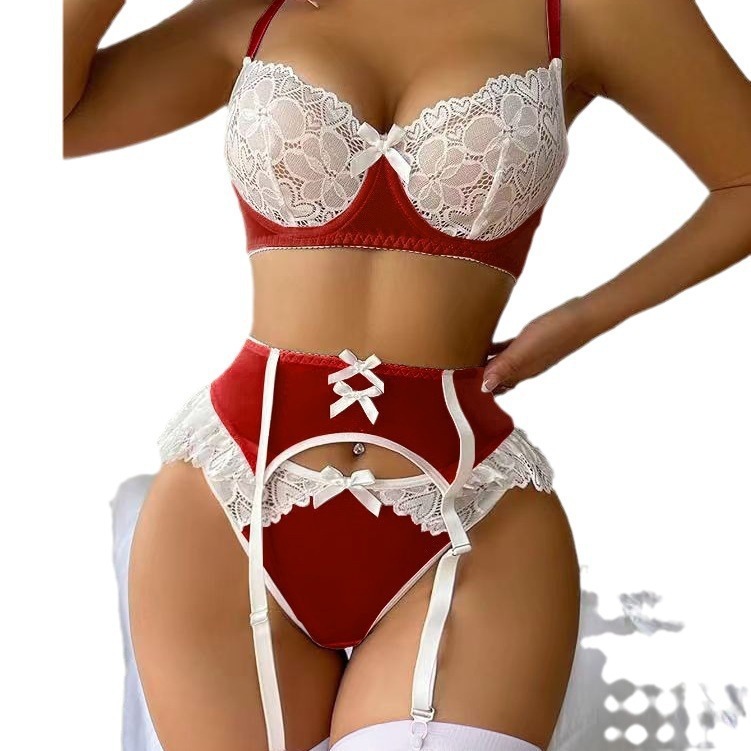 Sexy Lingerie, Sexy Women's Push-Up Bra, Lace Bra Set, Lingerie, Maid Outfit