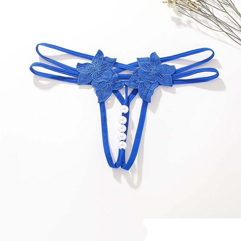 Sexy thong transparent crotchless underwear