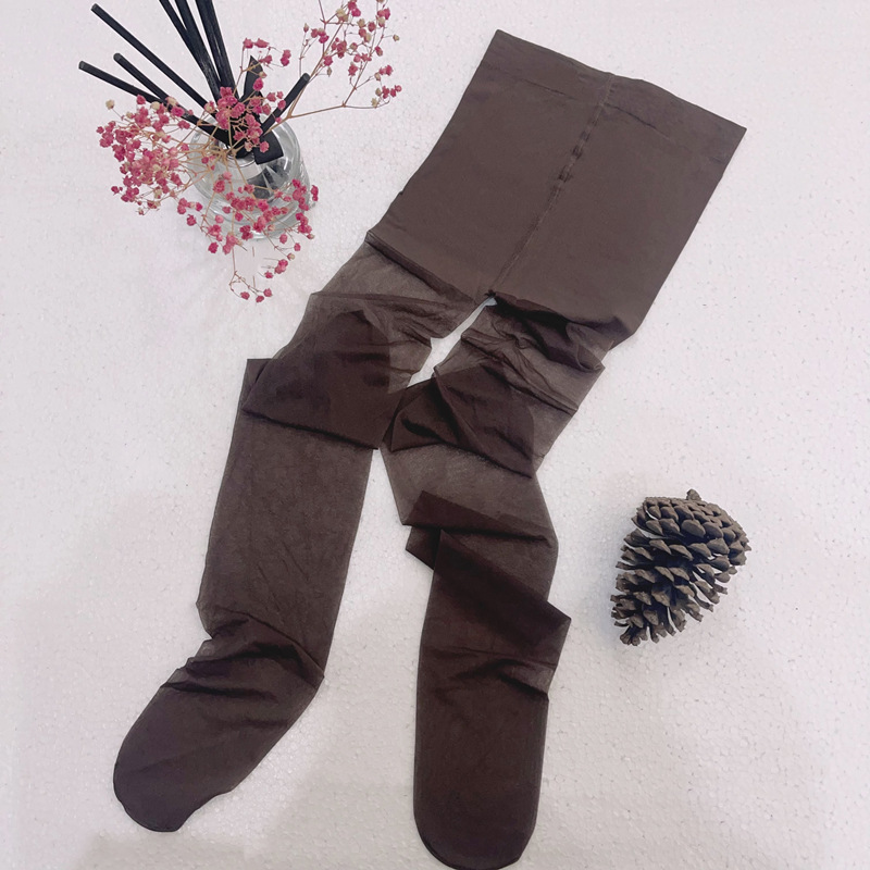 Thin black invisible pantyhose