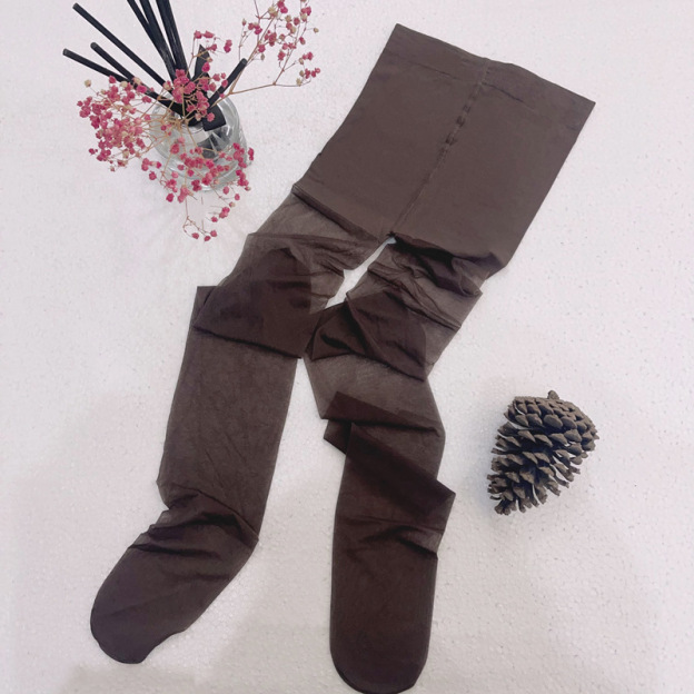 Thin black invisible pantyhose