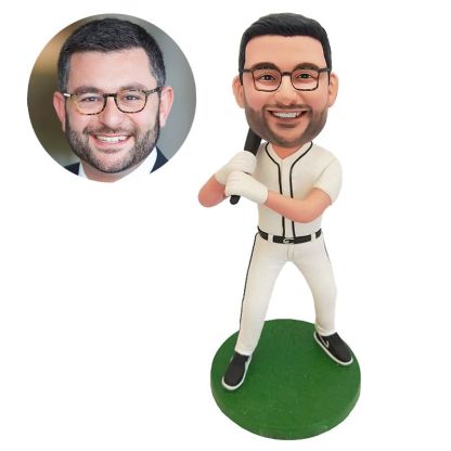 personalized bobble head figure baseball right handed hitter