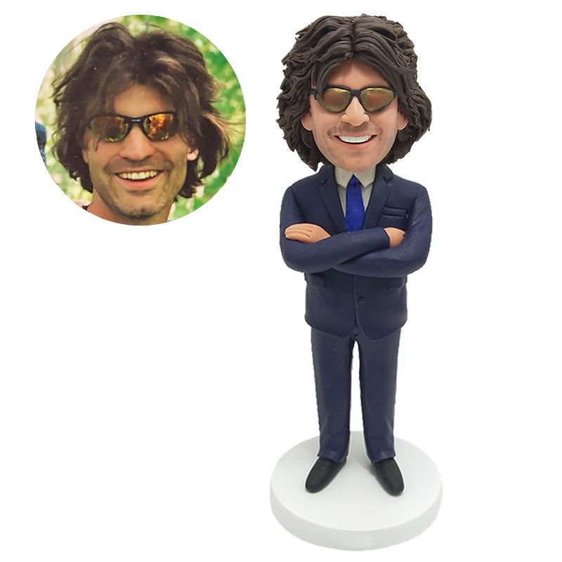 personalised bobblehead figure male boss