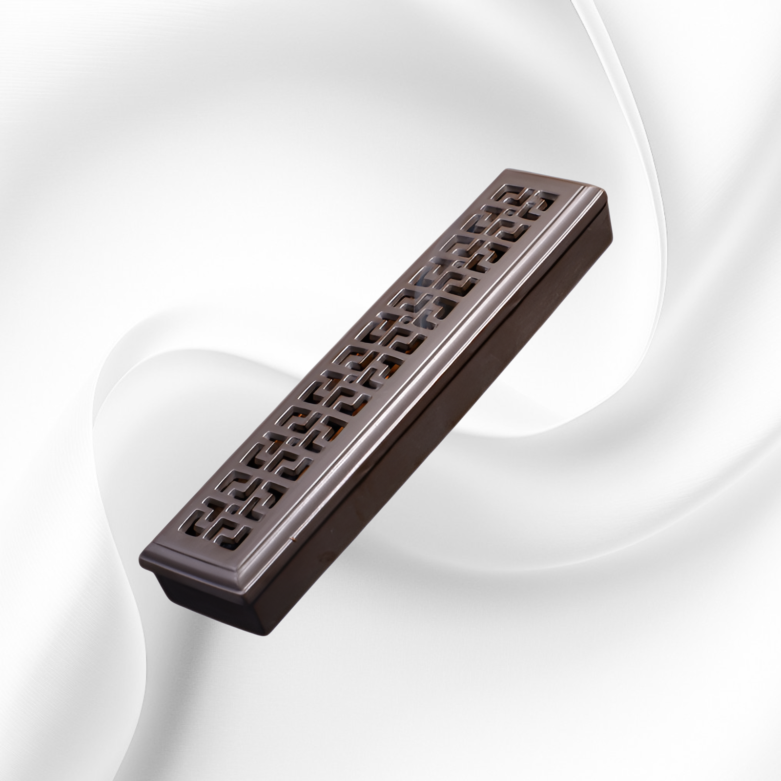 Horizontal Ceramic Incense Burner Box, Hollow Design for Home Aromatherapy