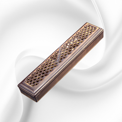 Horizontal Ceramic Incense Burner Box, Hollow Design for Home Aromatherapy