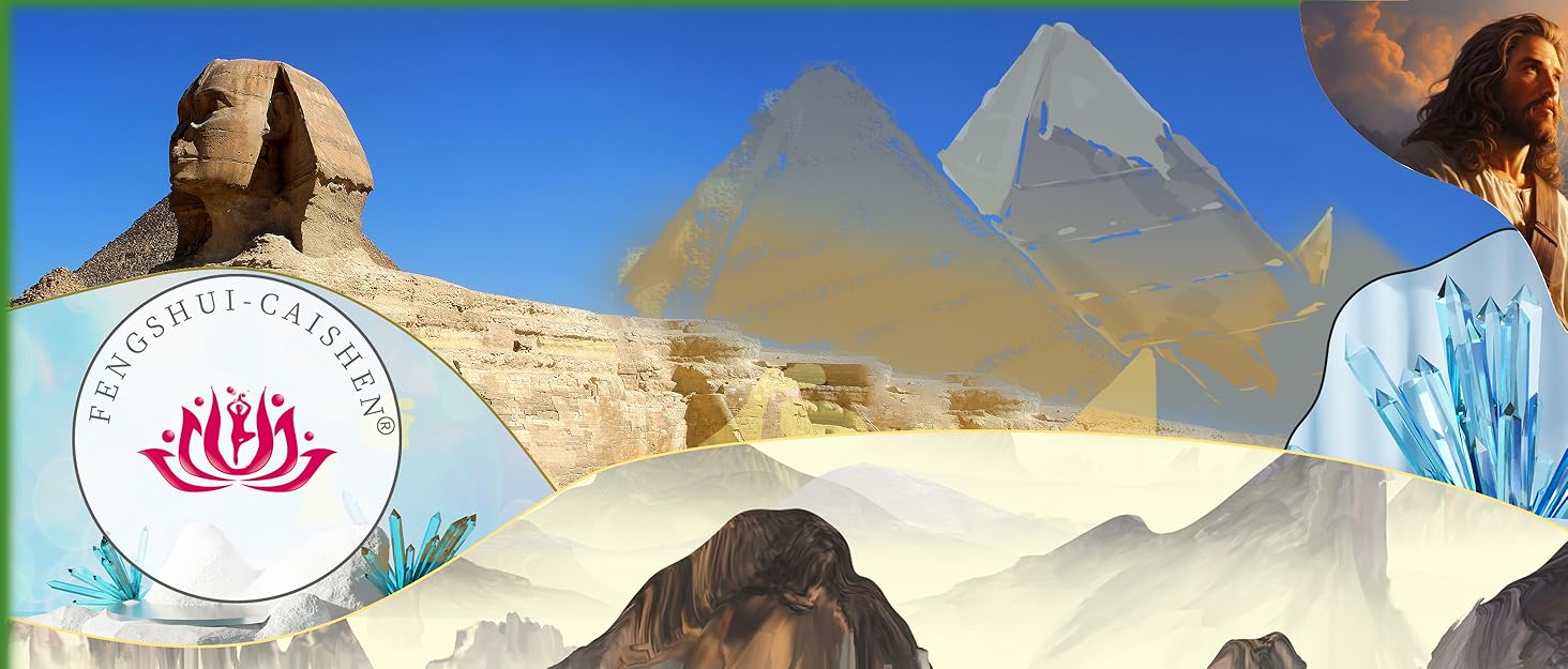 Jesus Christ Figurine in Healing Crystal Orgone Pyramid