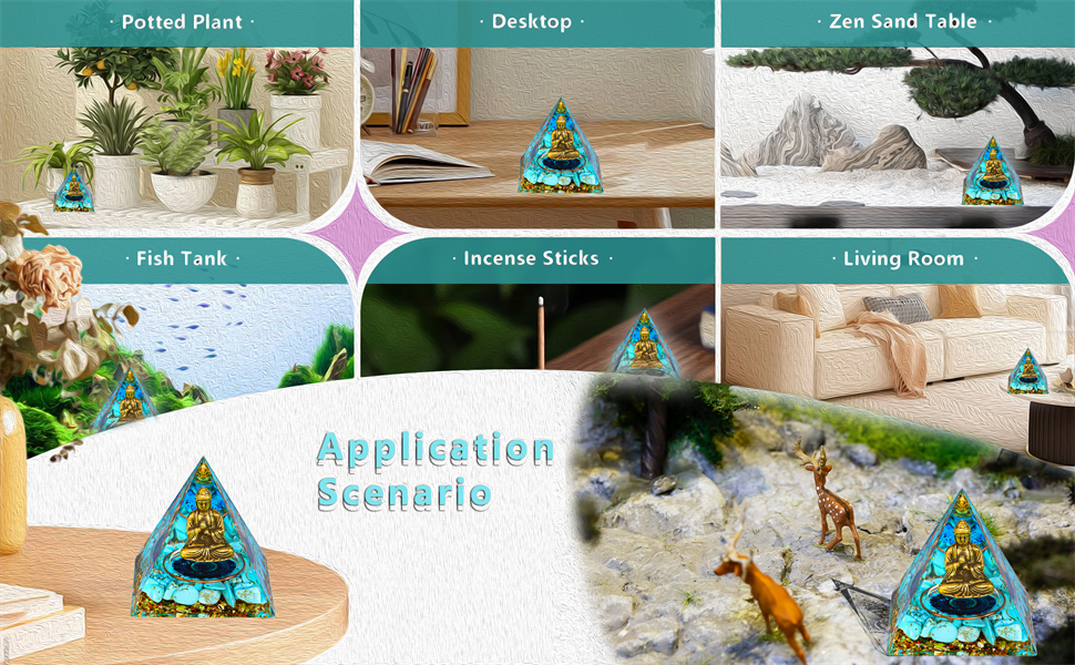 Buddha Statues,Buda Buddah Statue,Sitting Meditation Buddha,Zen Garden Buddah in Crystal Orgone