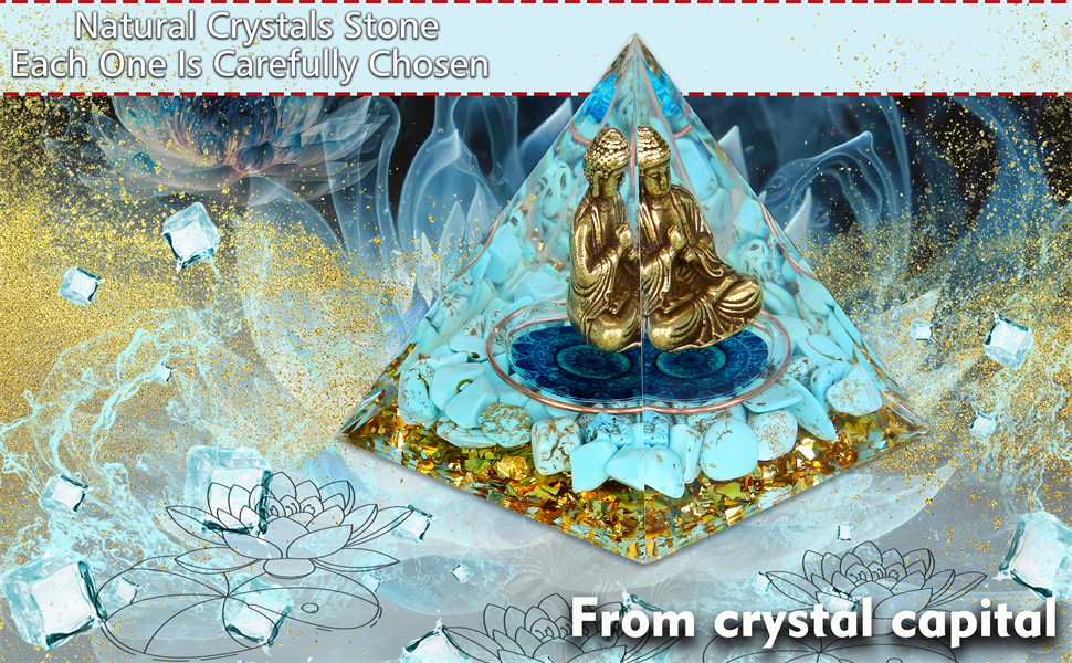 Buddha Statues,Buda Buddah Statue,Sitting Meditation Buddha,Zen Garden Buddah in Crystal Orgone