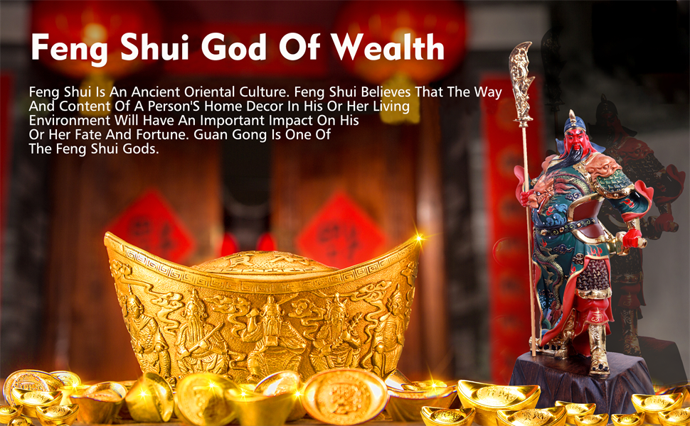 Guan Yu Statue, Guan Gong Statue, Kwan Kung, Kuan Gong Statue - God of Wealth God of Fortune