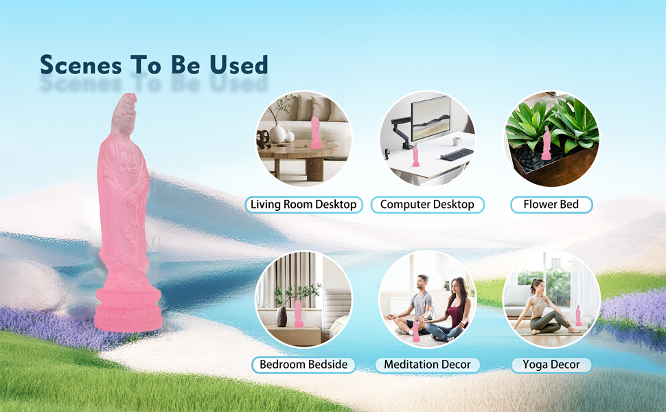 Guan Yin Statue,Quan Yin, Kwan Yin in Wind, Kuan Yin Buddha Statue -Zen Meditating Statue