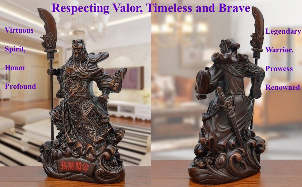 Guan Yu statue, Guan Gong statue, Chinese warrior figurine, Chinese warrior statue