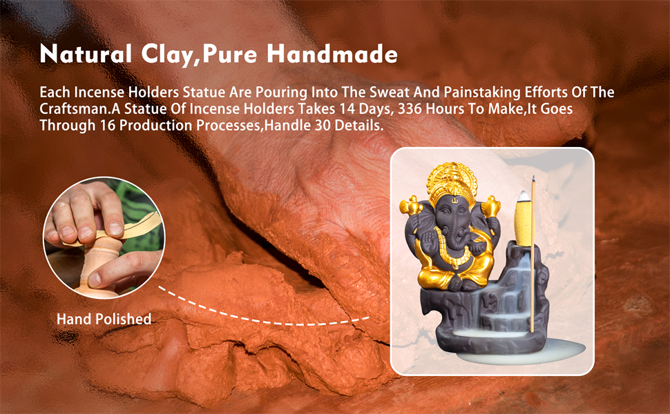 Mini Ganesha Statue,Ganapati Ganesh Statue in Incense Holders-Ganpati Idol,Ganesa Statue,Ganesha 