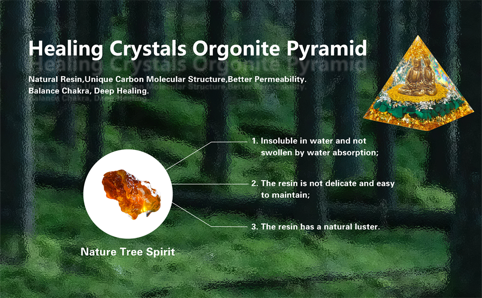 Buddha Statue,Small Buddah Statue,Tiny Buda Cute Buddha in Healing Crystal Orgone Pyramid