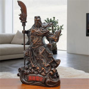 Guan Yu statue, Guan Gong statue, Chinese warrior figurine, Chinese warrior statue