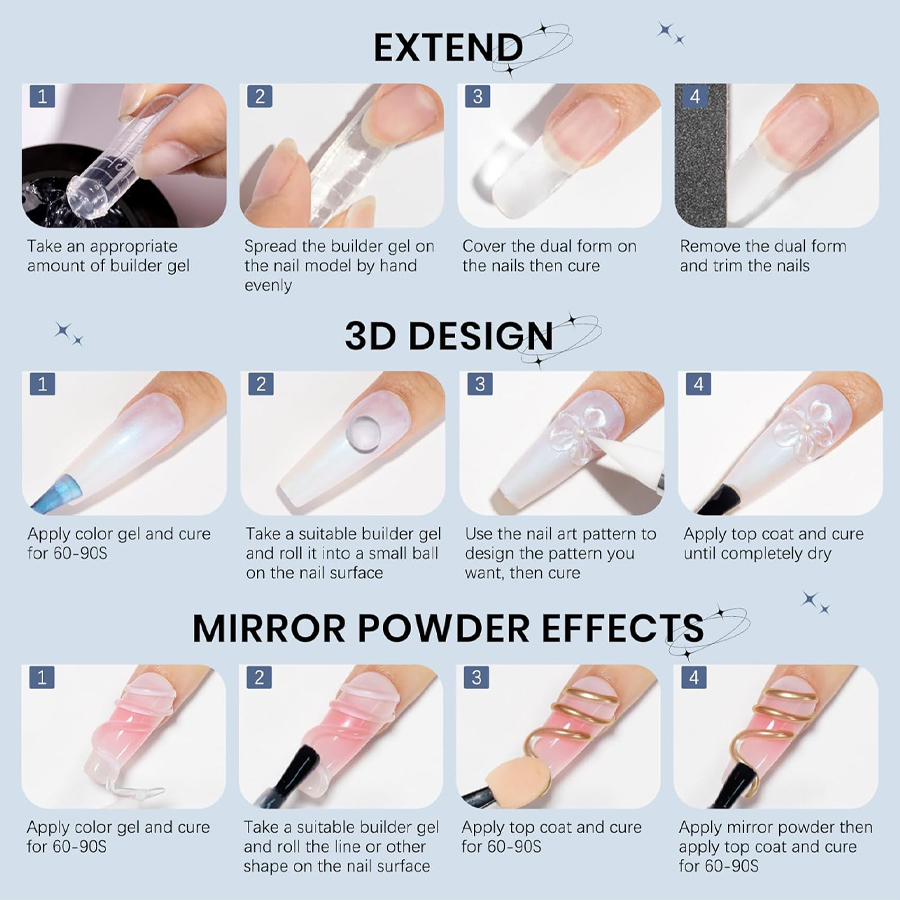 5g-non-stick extension glue transparent color