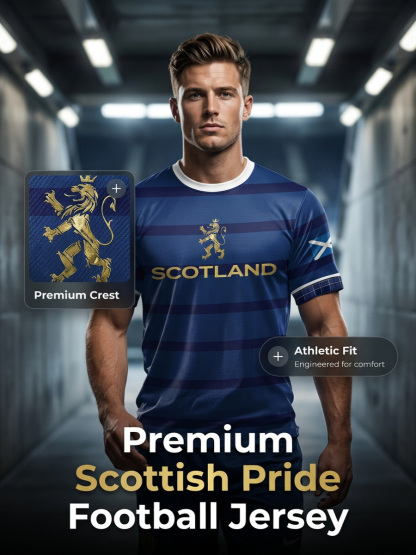 Men's Scotland Football Lover Printed T-shirt