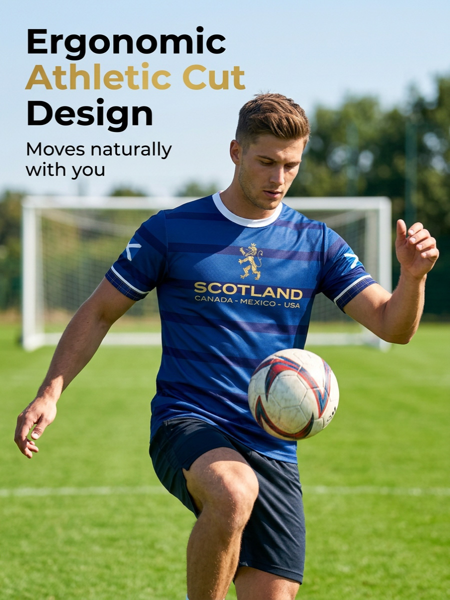 Men's Scotland Football Lover Printed T-shirt