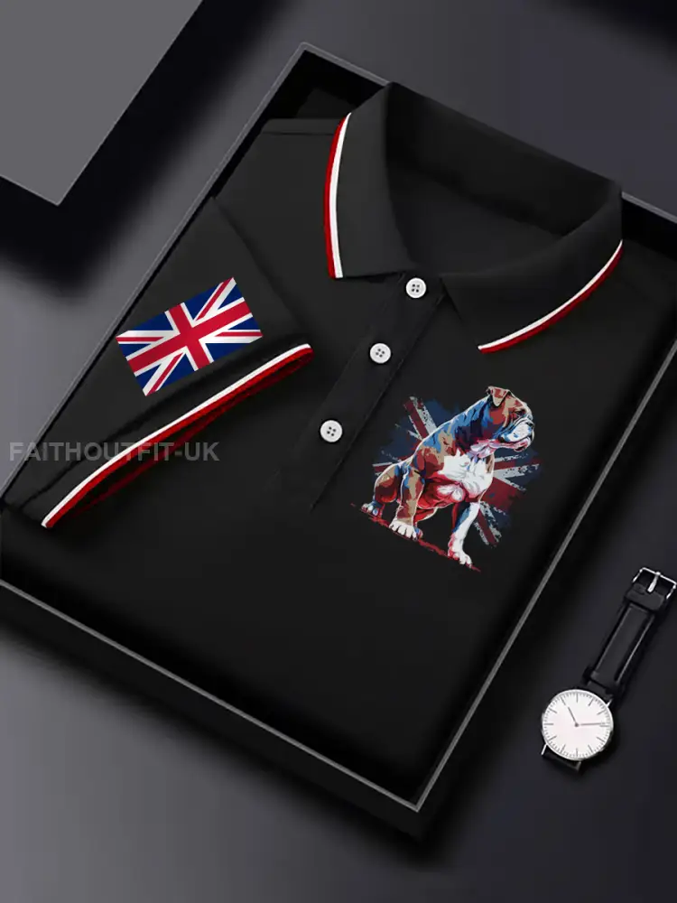 Men’s Vintage England Flag Casual Shirt