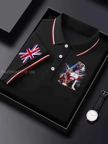 Men’s Vintage England Flag Casual Shirt