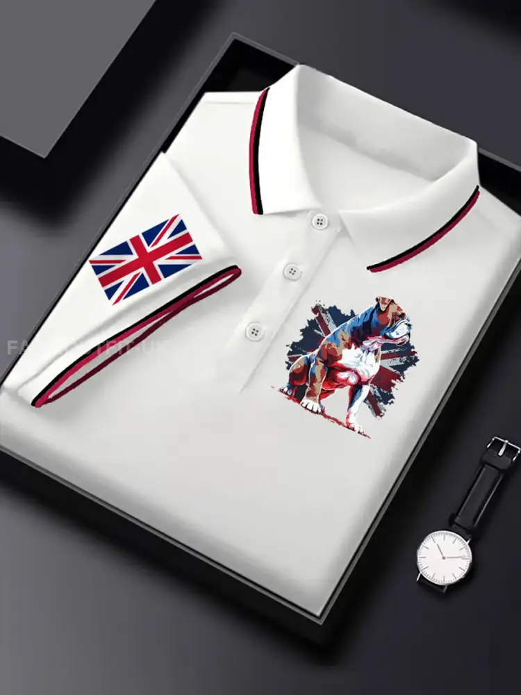 Men’s Vintage England Flag Casual Shirt