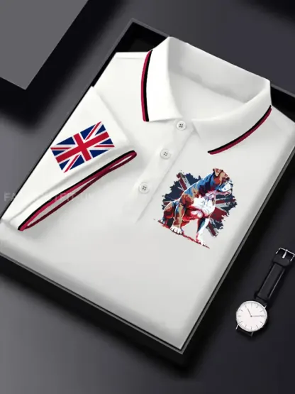 Men’s Vintage England Flag Casual Shirt