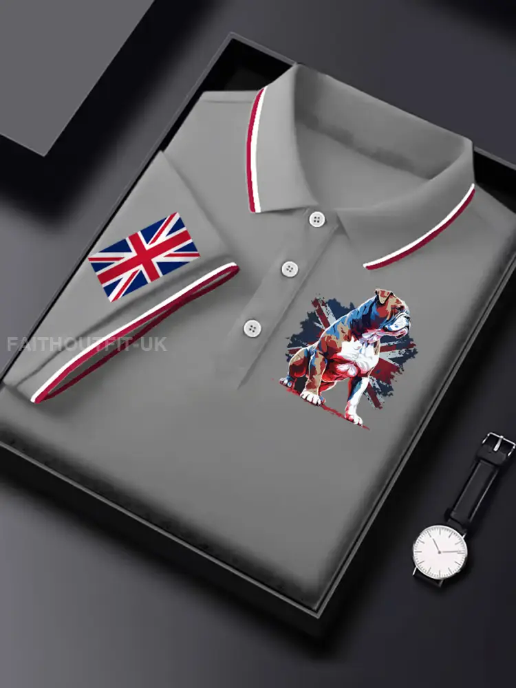Men’s Vintage England Flag Casual Shirt