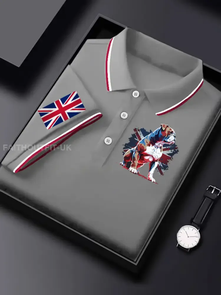 Men’s Vintage England Flag Casual Shirt