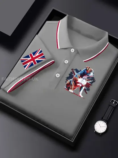Men’s Vintage England Flag Casual Shirt