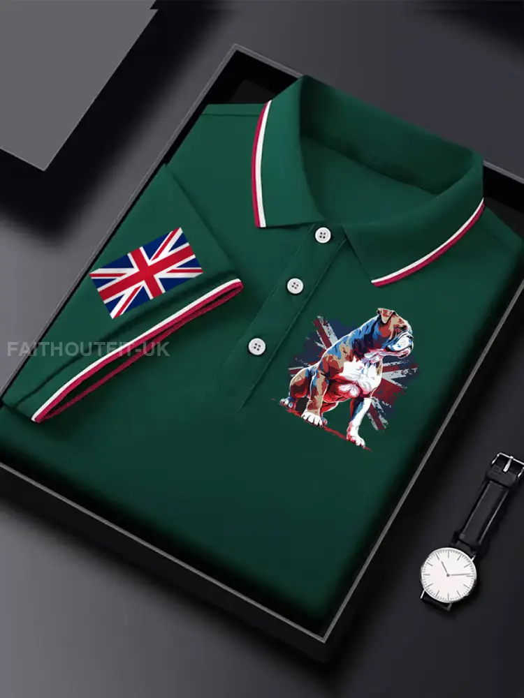 Men’s Vintage England Flag Casual Shirt