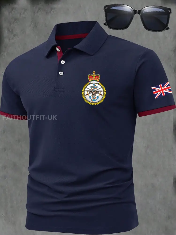 Men’s BRITISH ARMED FORCES Print Casual Short Sleeve Top