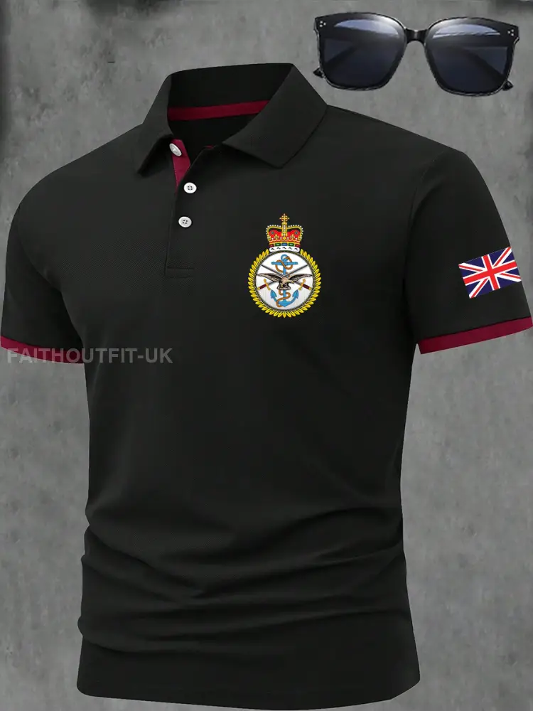 Men’s BRITISH ARMED FORCES Print Casual Short Sleeve Top