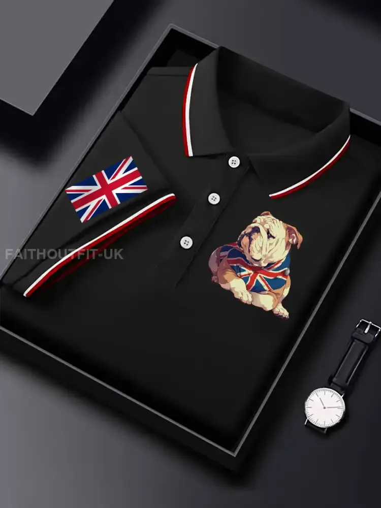 Men’s Vintage England Flag Casual Shirt