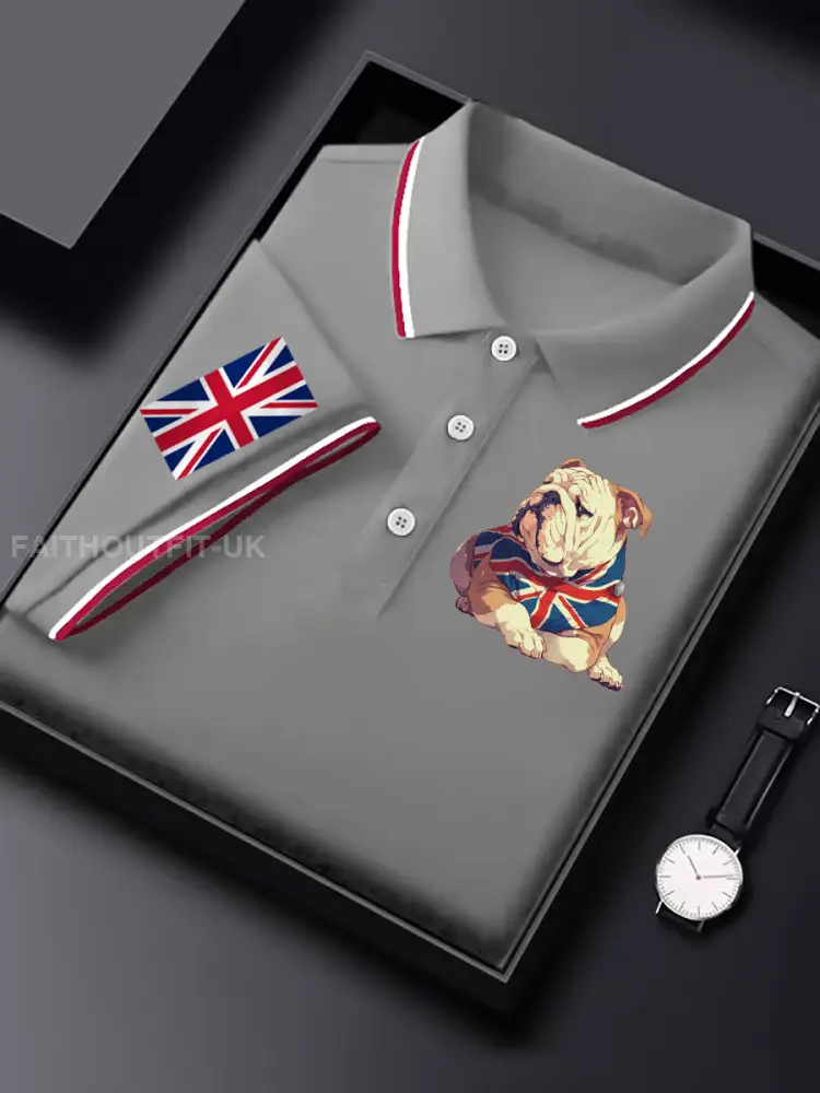 Men’s Vintage England Flag Casual Shirt