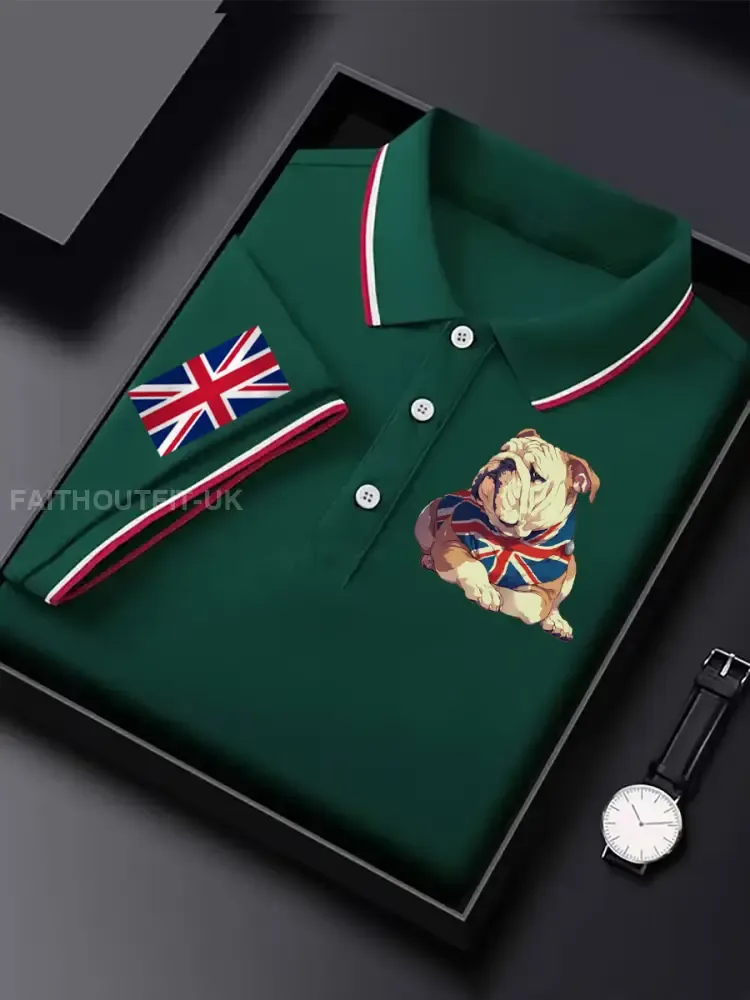 Men’s Vintage England Flag Casual Shirt