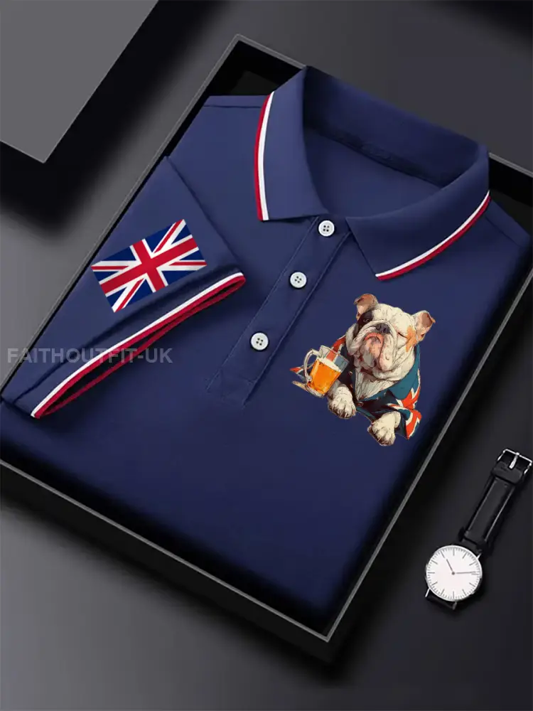 Men’s Vintage England Flag Casual Shirt