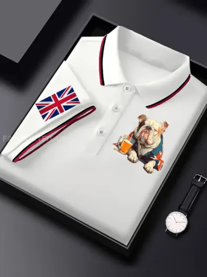 Men’s Vintage England Flag Casual Shirt
