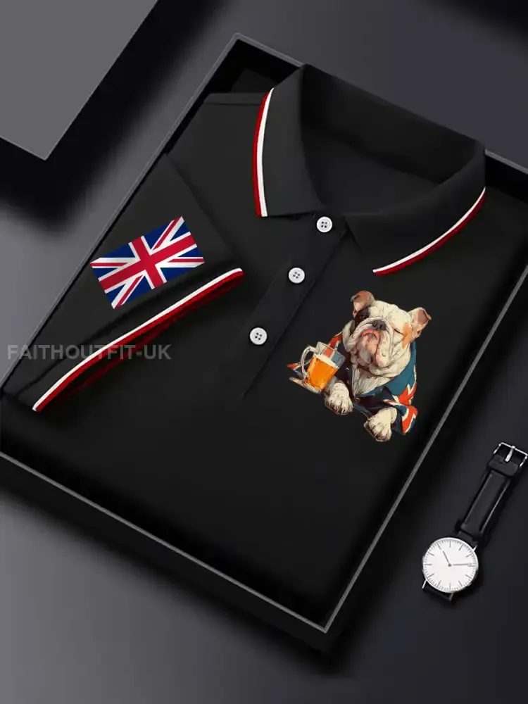 Men’s Vintage England Flag Casual Shirt