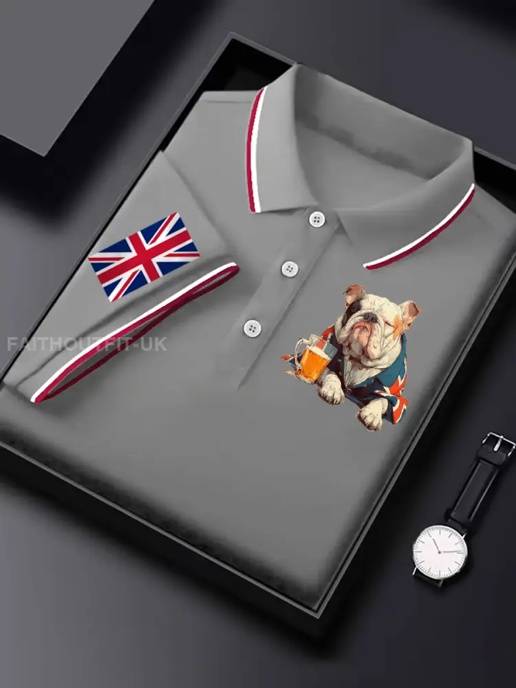 Men’s Vintage England Flag Casual Shirt