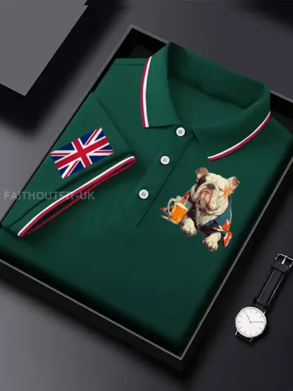 Men’s Vintage England Flag Casual Shirt