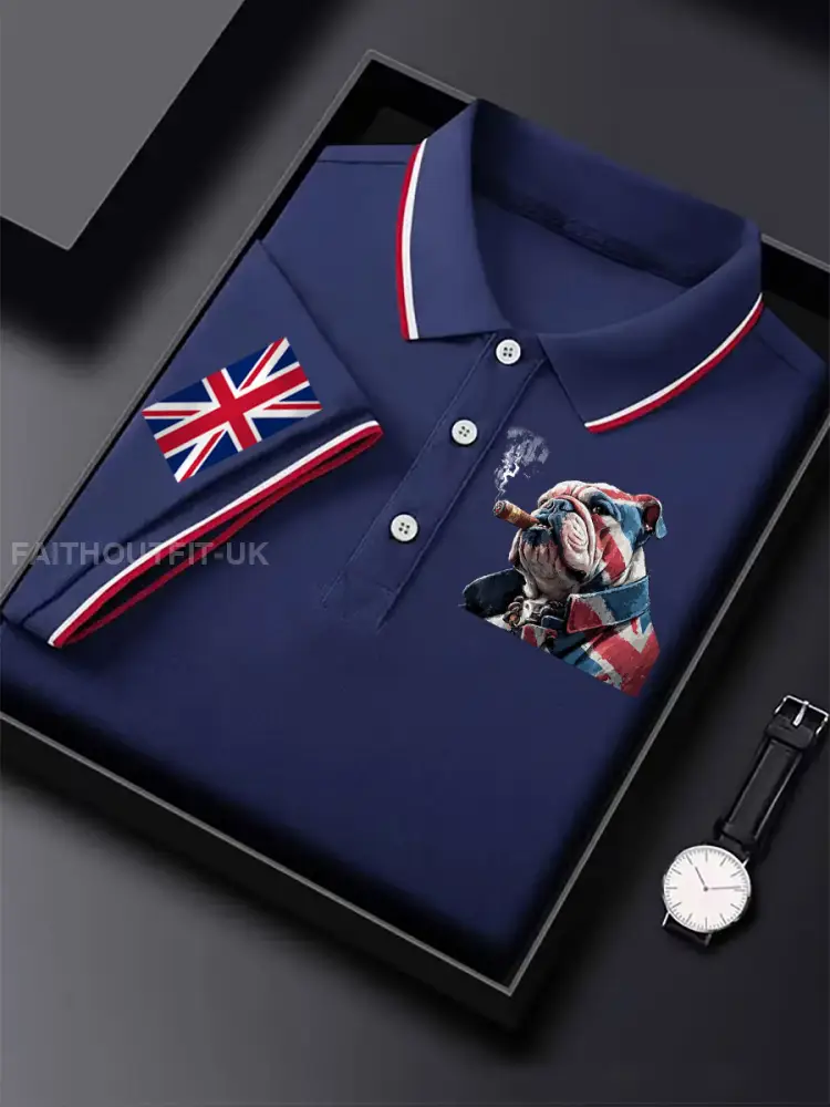 Men’s Vintage England Flag Casual Shirt