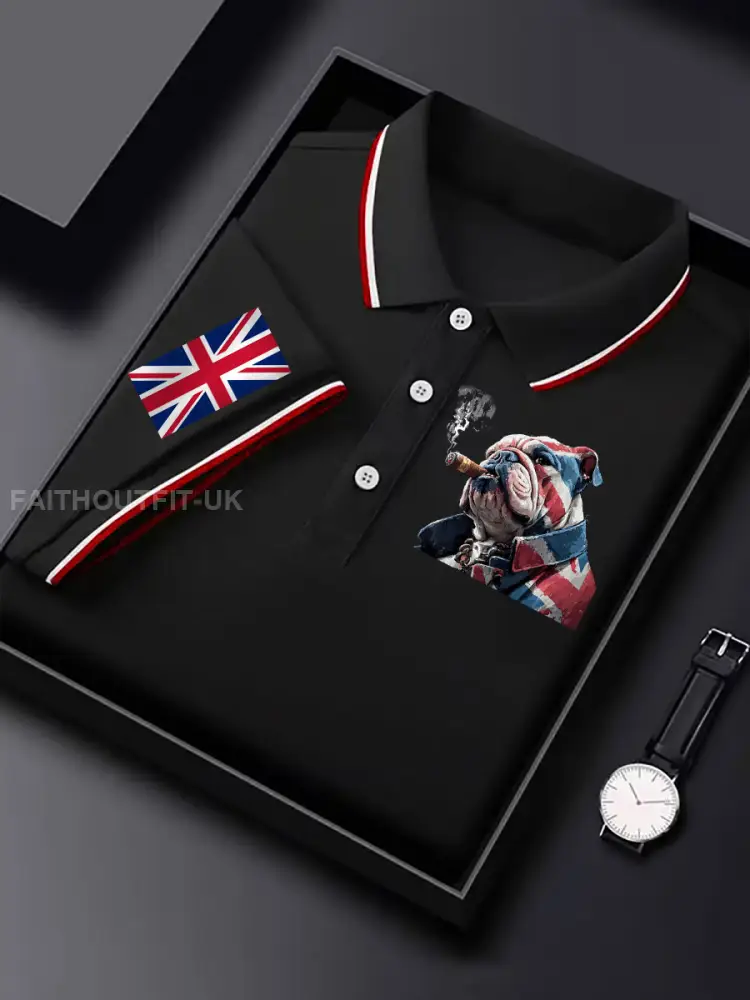 Men’s Vintage England Flag Casual Shirt
