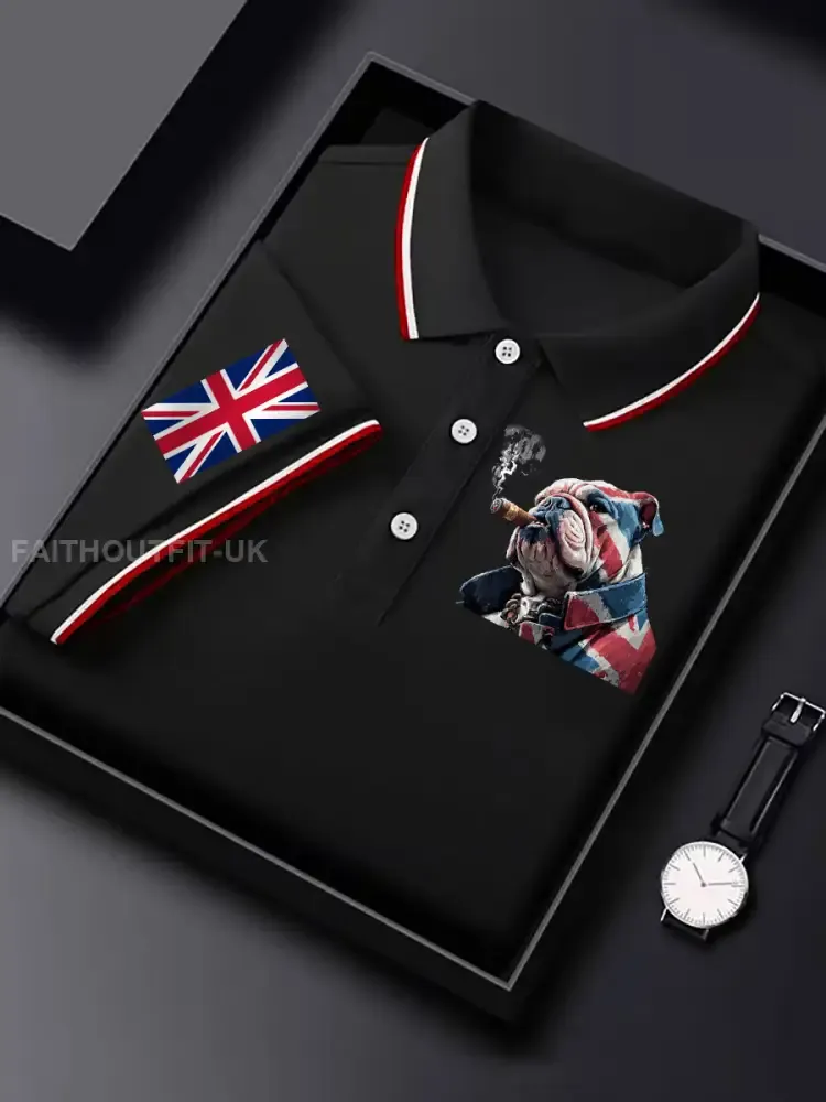 Men’s Vintage England Flag Casual Shirt
