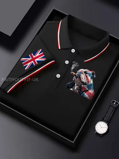 Men’s Vintage England Flag Casual Shirt