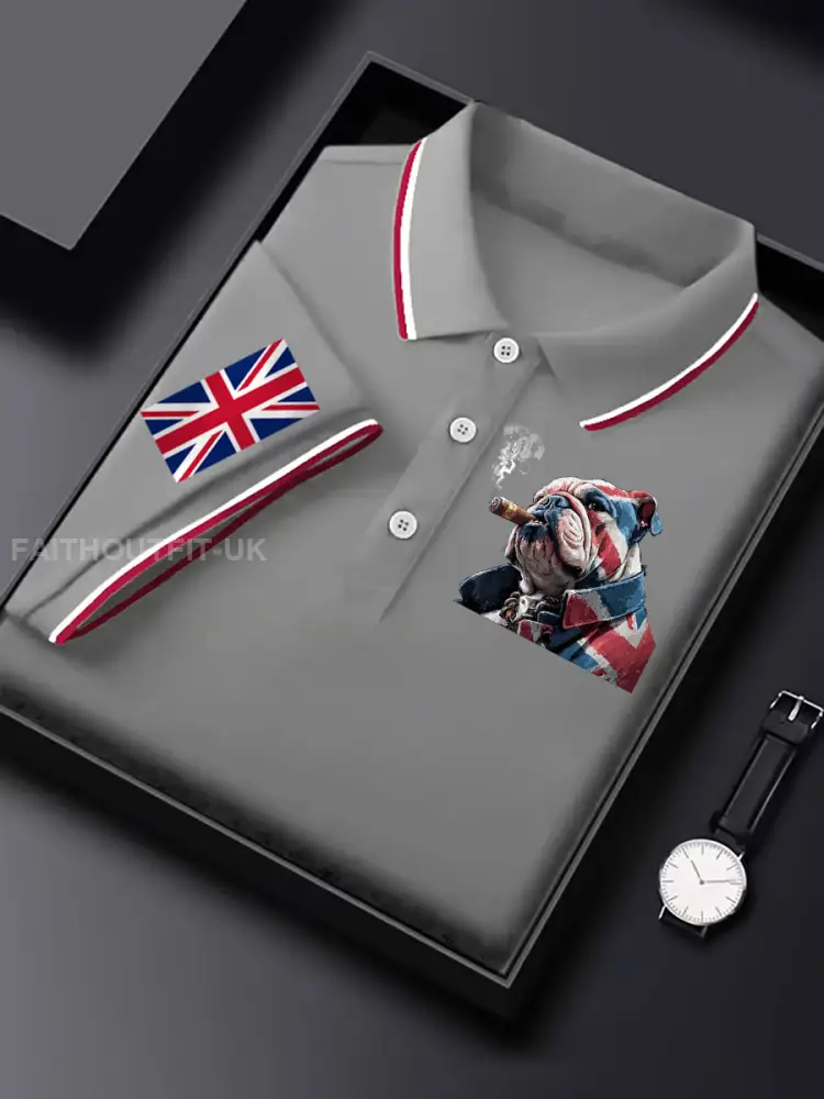 Men’s Vintage England Flag Casual Shirt