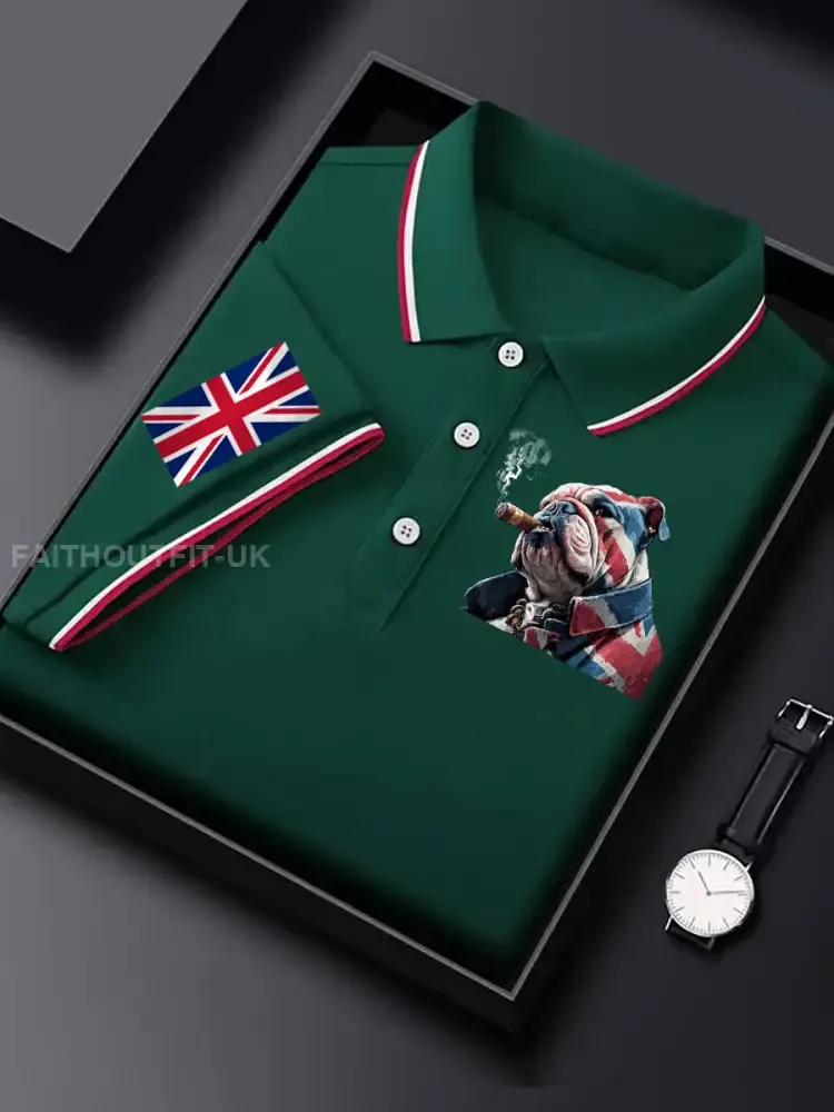 Men’s Vintage England Flag Casual Shirt