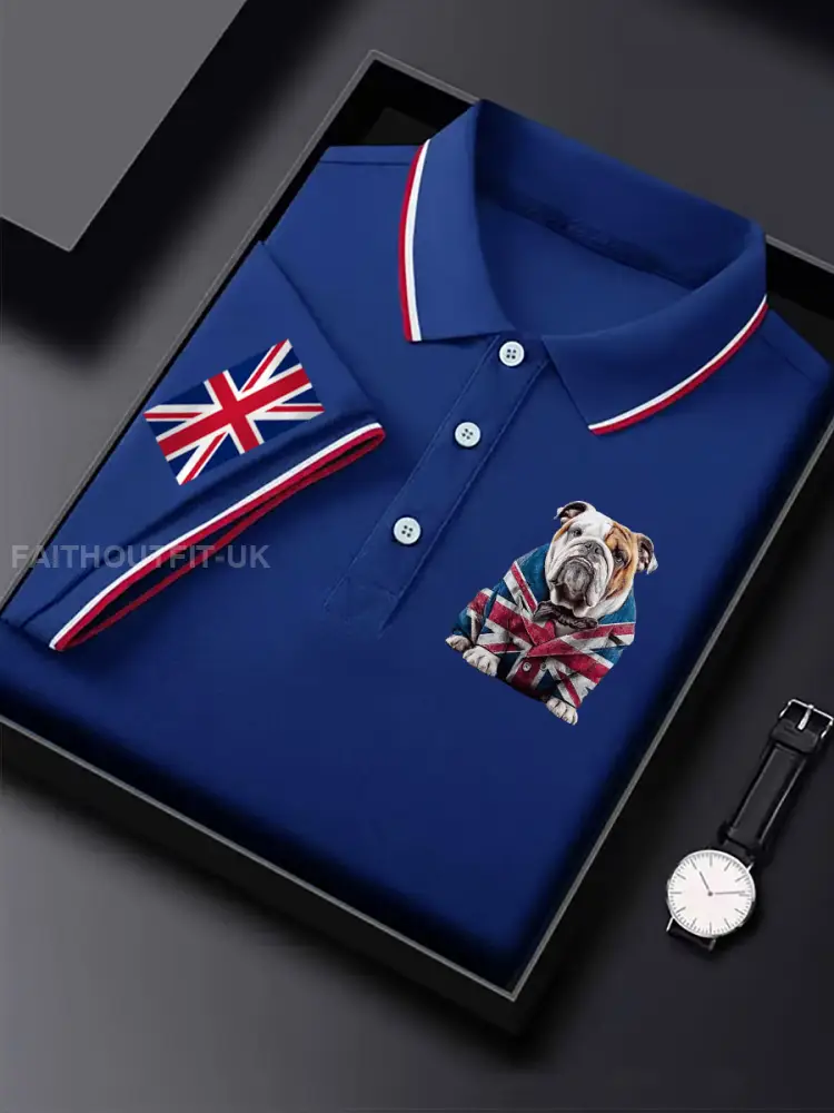 Men’s Vintage England Flag Casual Shirt